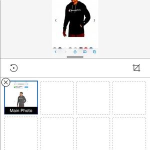 Brand new with tags Large lightweight Champion Hoodie Black